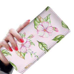 Pink Flowers Pink Long Wallet - doctorlukeshop