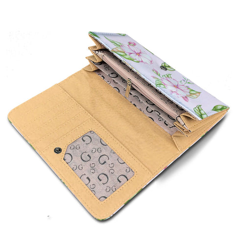 Image of Pink Flowers Pink Long Wallet - doctorlukeshop