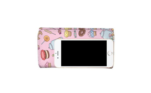 Image of Various Desserts Pink Wallet - doctorlukeshop