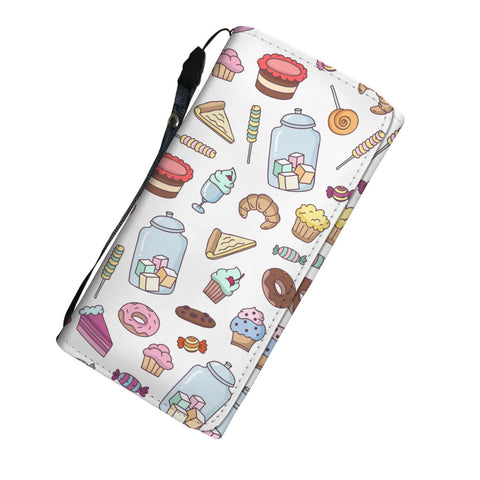 Image of Various Desserts White Wallet - doctorlukeshop