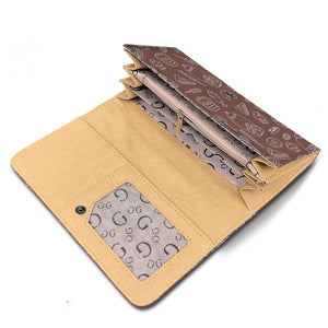 Various Desserts Brown Wallet