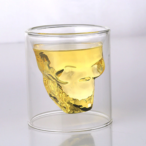 Image of Double Wall Skull Glasses - doctorlukeshop