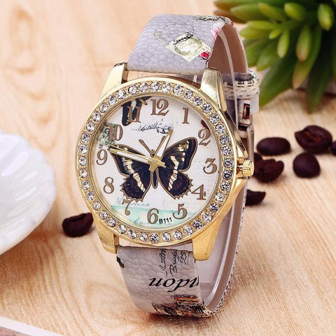 Image of Butterfly Diamond Women Watch - doctorlukeshop