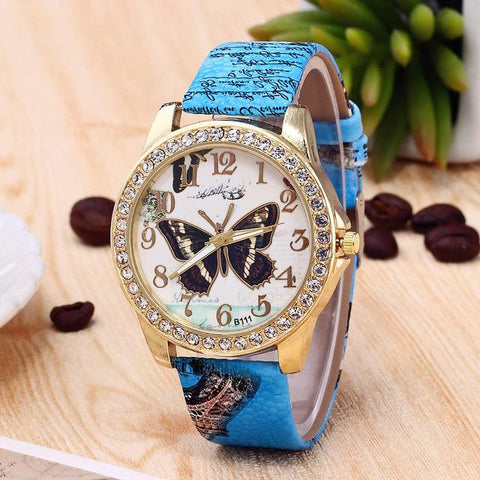 Image of Butterfly Diamond Women Watch - doctorlukeshop