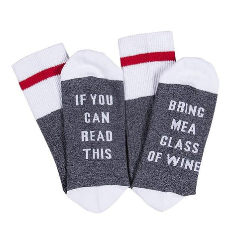 Image of humor words printed socks - doctorlukeshop