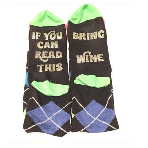 Image of humor words printed socks - doctorlukeshop