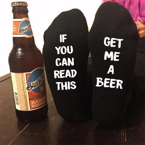 Image of humor words printed socks - doctorlukeshop