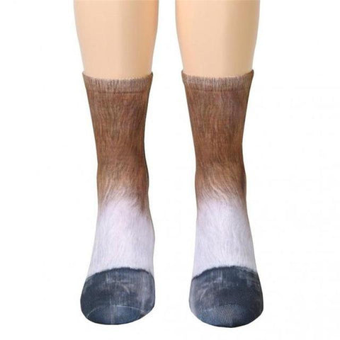 Image of Adult Unisex Animal Paw Crew Socks - doctorlukeshop